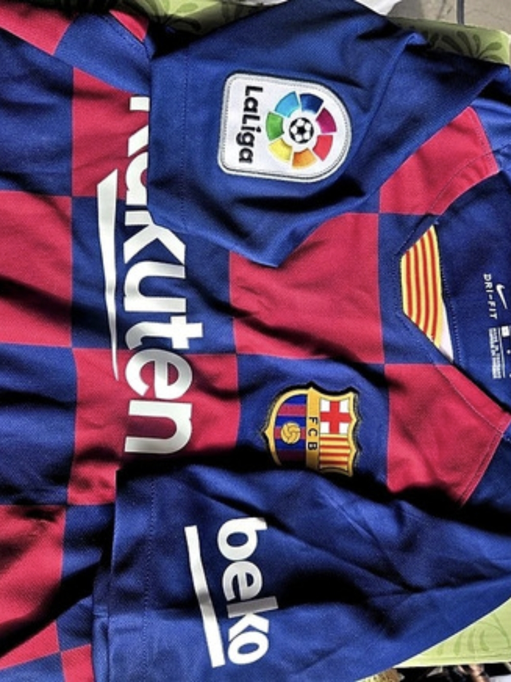 Nike FC Barcelona 2019/20 Home Stadium Jersey Girls Large Blue & Red